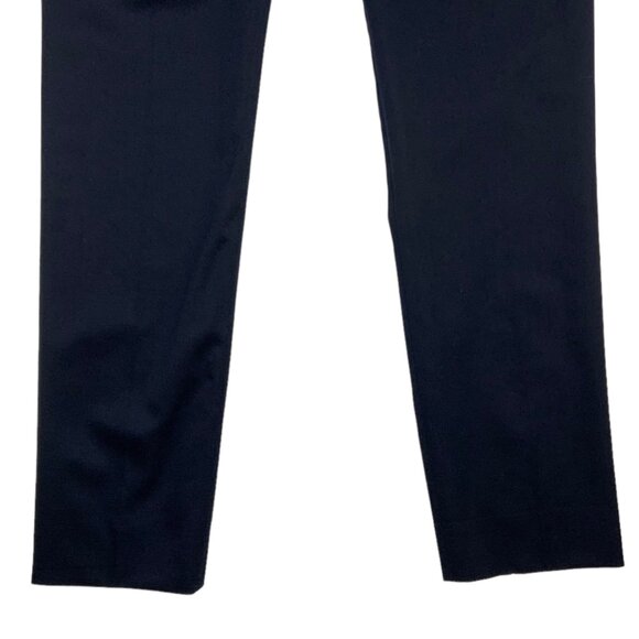 The Kooples Wool Blend Trousers Pant 34 XS Blue Slim Leg High Rise Quiet luxury - Picture 10 of 11